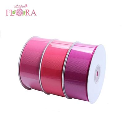 China Cheap Delicate Unique Solid Grosgrain Polyester Double Face Custom Woven Ribbon for sale