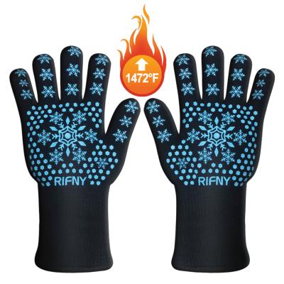 China Easily Cleaned BBQ Suede BBQ Heat Resisrance Gloves Amazon Heat Gloves Fast Shipping (Dropshipping) for sale