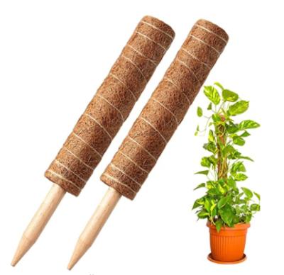 China Plant Extra Support Coir Moss Stick Coir Totem Pole Garden Moss Pole Bendable Coir for sale