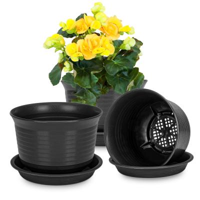 China Indoore Modern Plant Pots Box , Levitating Plastic Plant Pot Garden Pots With Saucer for sale