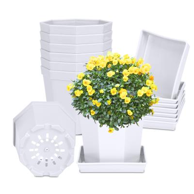 China Europe Rectangular Yellow Color Plant Pots Levitating White Pots For Plants for sale