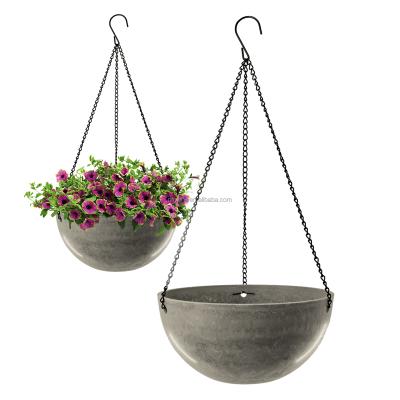 China Rifny Shatterproof Hanging Deck Planters, Extra Large Unique Bamboo Wayfair Hanging Planters Balcony Railing for sale