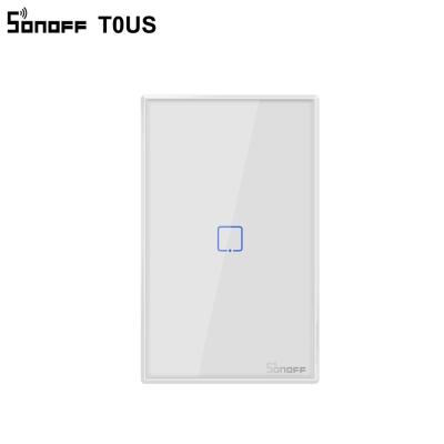 China SONOFF T0US TX Wifi Smart Wall Light Switch Wall Light Switch Timer 1 Support Voice/APP/Strip Touch Control Works with Alexa Google Home IFTTT for sale