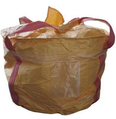 China Breathable High Performance Capacity 1Ton 2 ton fibc bag fill bag 2 ton spout top flat bottom spout jumbo bag for sale