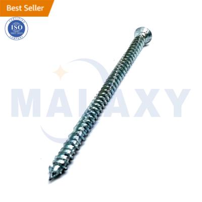 China MALAXY Pan Base Aluminum Shapes with Saw Wire Pan Head Blue Window Concrete Frame Screws for sale