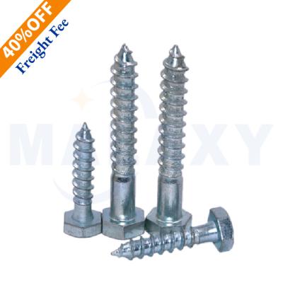 China MALAXY Pan Furniture Oxide Ozide Wood Hexagon Lag Screws for sale