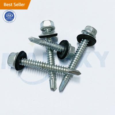 China Pan MALAXY Hex Self Roofing Screws Machine Plastic Cover Tek Screws Drilling Screw for sale