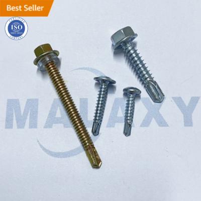 China Pan MALAXY Tek Screws 10 16 16 Bare Hex Head Class 3 Timber Roofing Hex Head Self-Drilling Screw for sale