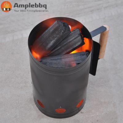 China Heat Resistant Easily Cleaned Quick Ignition Bucket Charcoal Chimney Starter For Outdoor Camping for sale