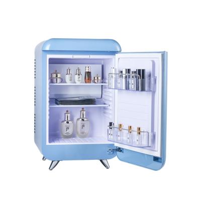 China Because-45F COMPRESSOR Small Retro Refrigerators Compressor Refrigerator Hotel Door Cooling Solid Plastic Household Mini Bar Refrigerator for sale