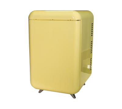 China Because-45F Retro Compressor Mini Nevera Compressor Cooling Mini Fridge Solid Plastic Door Fridge For Cosmetics for sale