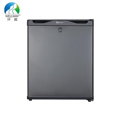 China Absorption 30 Liters Mini Fridge XC-30JA Mini Bar Hotel Mini Bar Single Solid Steel Refrigerator Door for sale