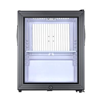 China 30L Hotel Mini Bar Tempered Glass DT-30CG Small Door Thermoelectric Cooling Refrigerator for sale