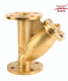 China yomtey brass flanged strainer for sale