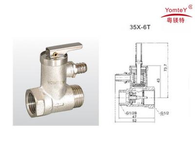 China yomtey brass safety valve for electric water heater for sale