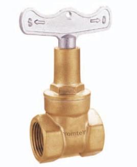 China Yomtey Brass gate valve with lock for sale