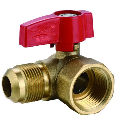 China YomteY Brass Angle Ball Valve Flare×Flare for sale