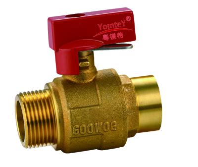 China YomteY Brass Ball Valve with Memory Stoper for sale