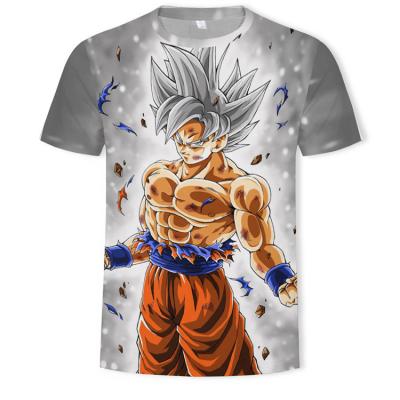 China Custom Anti-Wrinkle Costume T-shirt Dragon Ball Anime T-shirts Printed T Shirts For Men for sale