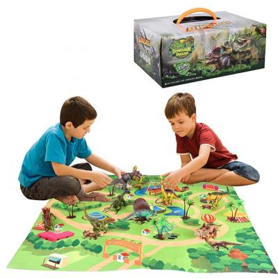 China Plastic Children's DIY Toys Set Simulation Dinosaurs Plastic Dinosaurs Model Toy Animal for sale