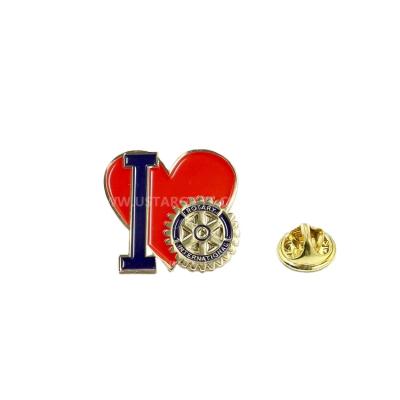 China Worldwide high quality custom rotary iron metal unlocks lapel pin, custom rhinestone brass lapel pins no minimum for sale