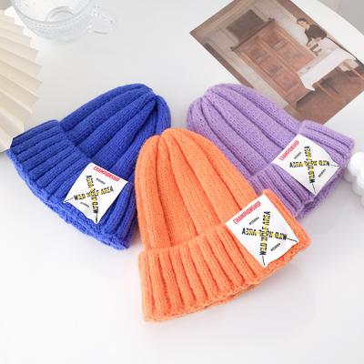 China JOINT Cheap Unisex Kids Brand Famous Knit CC Wholesale Custom Logo Baby Women Kid Beanie Winter Knitted Hat Designer For Men for sale