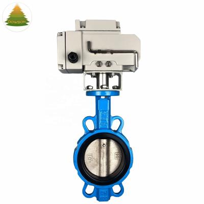 China Industrial DN80 Type 3 Inch Lug Type Electric Actuator Wafer Type Butterfly Valve for sale