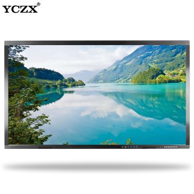 China 65 75 86 100 110 Inch Finger Multi Touch Screen Smart LCD Display Meeting Room Electronic Interactive Flat Panel for sale