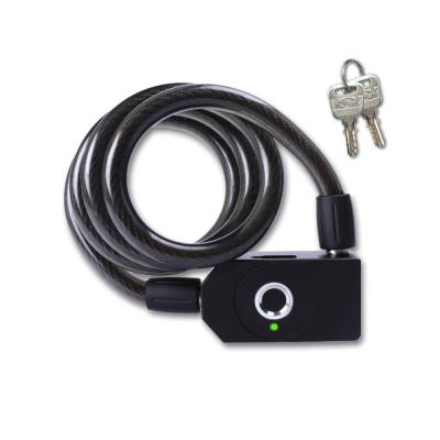 China Warehouse+Garage+Office+Store Chengyuan Bicycle Cable Lock Smart Fingerprint Lock For Bike Motorcycle for sale