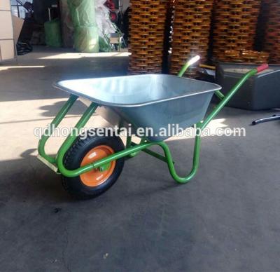 China Costruction wheelbarrow WB9618 ukr wheel for ukraine market garden and construction heavy duty wheelbarrow for sale