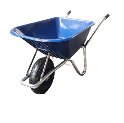 China For Building and Garden Air Wheel Europe Model Different Color Tray Plastic Wheel Barrow 4.00-8 wb6414s for sale