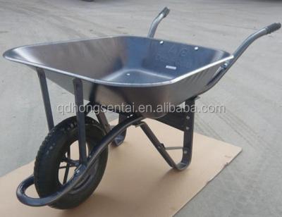 China Extra heavy duty metal air 3.25-8 wheel tray stronger wheel barrow 65L Indonesia wb6403 for sale