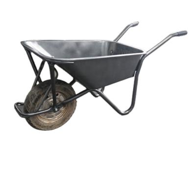 China To Build China Factory Supply Ghana Market 75L Wheel Barrow 16 Inch Solid Wheel Barrow WB6404H for sale