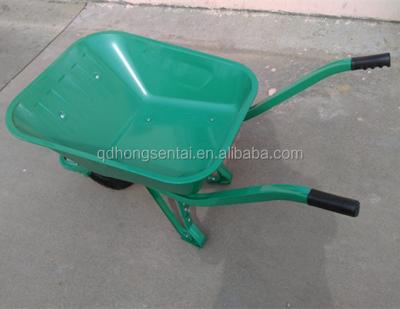 China To build square tube steel handle 4.00-8 wheel France model pneumatic wheel wheelbarrow wb6400 for sale