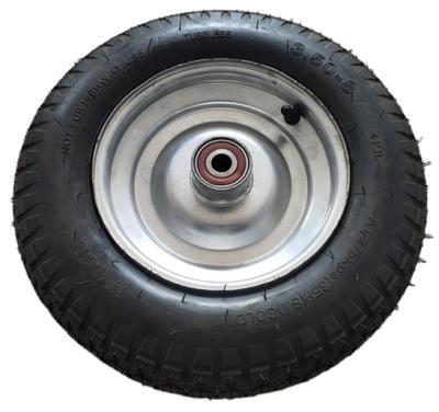 China 3.50-8 tires tubeless wheel in good quality for wheelbarrow for sale