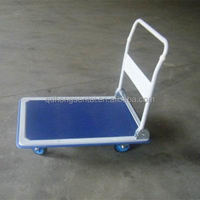 China Factory Wholesale 150kgs 300kgs Metal Platform Hand Easy Folding Portable Trolley for sale