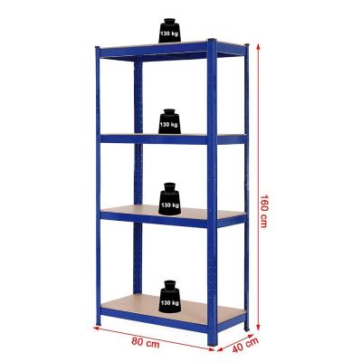 China Garage Shop Tools Heavy Duty Boltless 4layer Shelf Storage Rack for sale