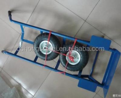 China Material Handling Metal Hand Trolley For Heavy Duty Industrial Cardboard Warehouse HT1830 Hand Transport Trolley for sale