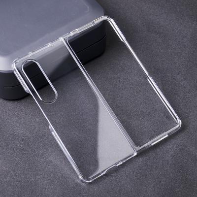 China Crystal Shockproof PC Bumper Hard Clear Back Cover For Samsung Z Fold New Protective PC 4 Case For Galaxy Z Fold 4 for sale