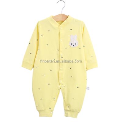 China Amazon Hot Sale Anti-Shrink Baby Romper Ribbed Clothes Set Baby Boy and Girl Romper OEM Premium Factories Newborns Outwear for sale