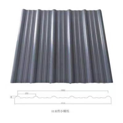 China 1050 Mm Long Service Life ASA Coated Corrugated UPVC Exterior Colored Roof Tiles for sale