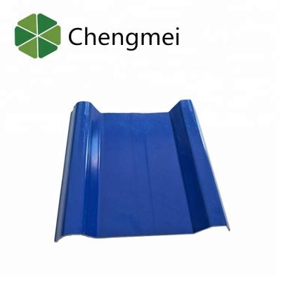 China 930 mm Corrugated Hollow PVC Roofing Sheet / Heat Resistant /corrugated Plastic Sheet for sale