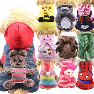 China Flannel Stocked Autumn Winter Halloween Made Into Four Legged Pants Pet Cat Dog Clothes for sale