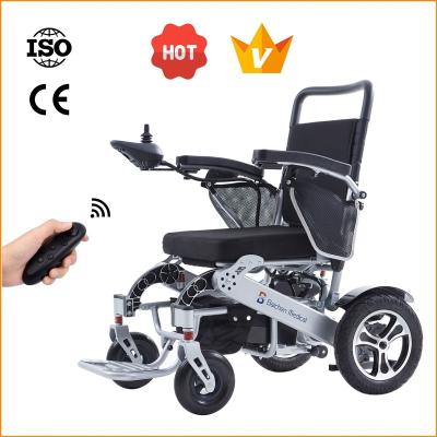 China Lightweight Paralysis Disabled Older Folding Scooter Smart Remote Control Electric Wheelchair 73 for sale