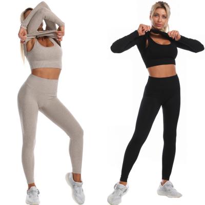 China Breathable Bless Yoga Gym 2022 Sets Women Plus Size Gym Fitness Sets Custom Yoga 3 Piece Set for sale