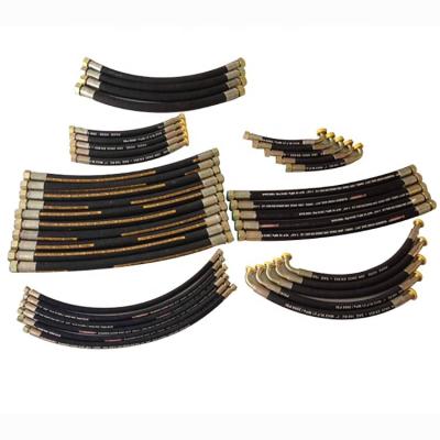 China Oil resistance Stainless steel wire winding high-pressure oil pipe flexible steel wire winding hydraulic oil hose for sale