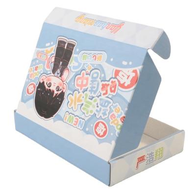 China Custom Materials Environmental Friendly Recycled Corrugated Airplane Box Paper Box Corrugated Clothing Packaging Box for sale