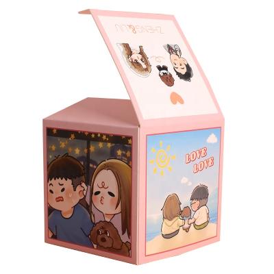 China Recyclable custom printed candy packaging box cupcake box candy bag wedding cake box with logo for sale