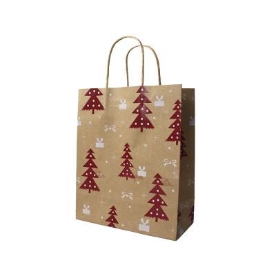 China Factory Recyclable Wholesale Creative Kraft Paper Packaging Bags For Christmas for sale