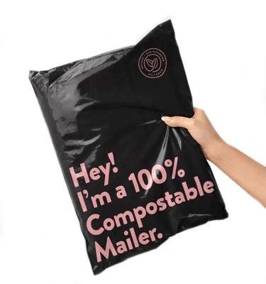 China Custom Strong Adhesive/Tearproof/Opaque/No Smell Biodegradable Waterproof Clothing Packaging Bags Shipping Express Plastic Pink Mailing Poly Bag With Logo for sale